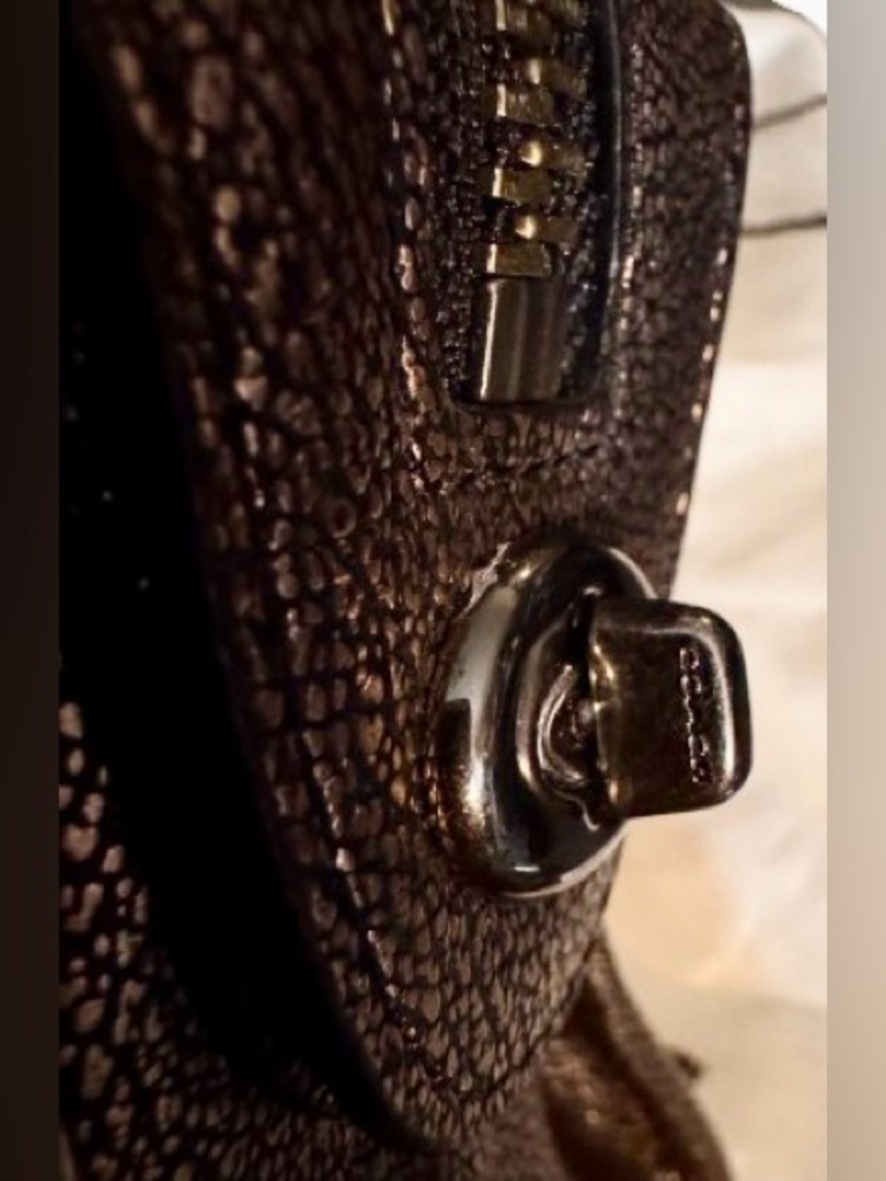 Coach 33684 Rhyder 24 Metallic Satchel (Bronze) -EUC - Picture 12 of 16